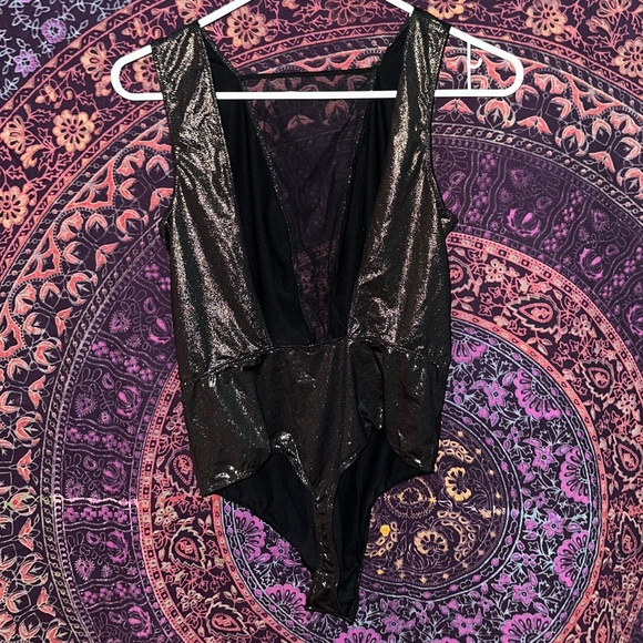 Victoria's Secret Deep V Dark Brown Bodysuit - Picture 3 of 3